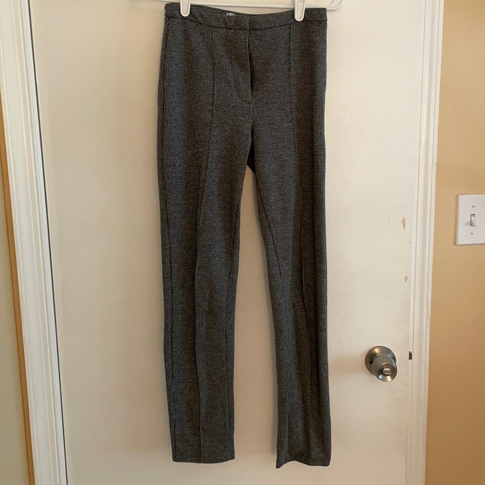 Mango size XXS stretch pants Plaid